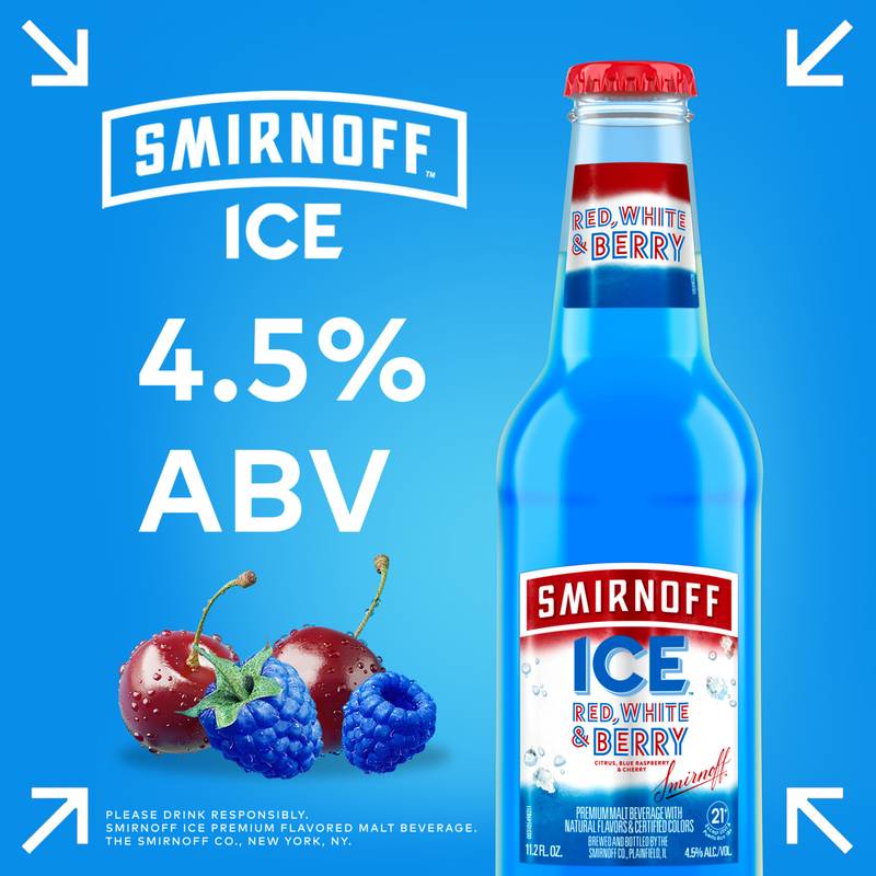 Smirnoff Ice Red, White & Berry 6pk 12oz Bottle