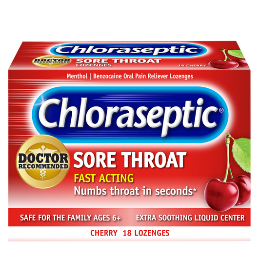 Chloraseptic Sore Throat Lozenges Cherry 18ct