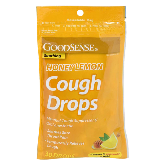 GoodSense Honey Lemon Cough Drops 30ct