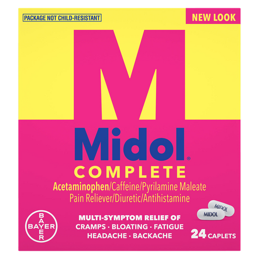 Midol Complete Menstrual Multi-Symptom Relief Caplets 24ct