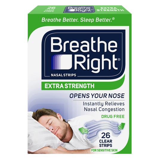 Breathe Right Extra Strength Clear Nasal Strips 26ct
