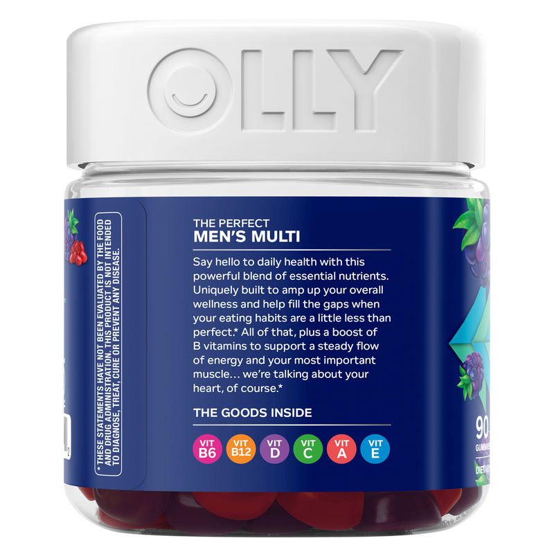 OLLY Men's Multivitamin Blackberry Blitz 90ct