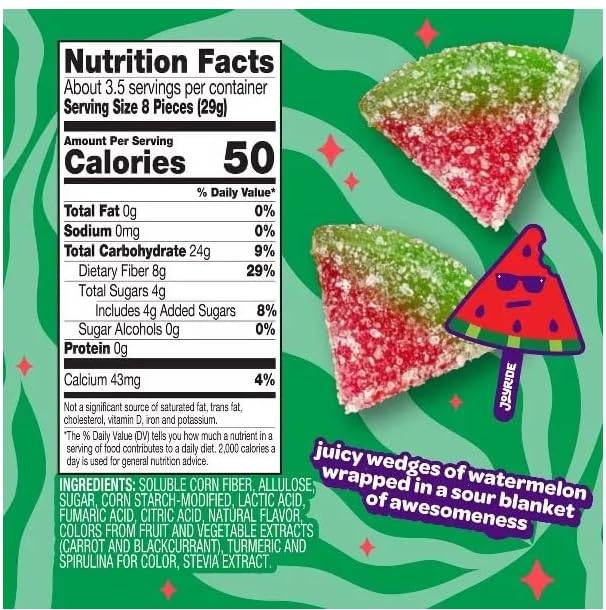 JOYRIDE Sour Watermelon Wedges, 3.5oz