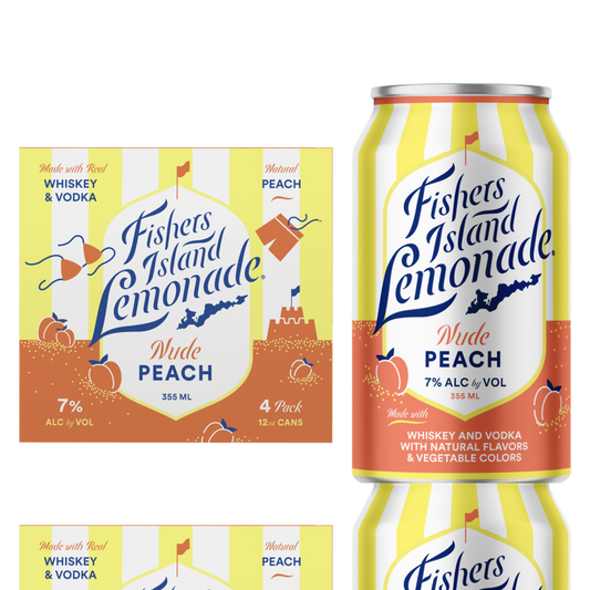 Fishers Island Nude Peach 4pk 12oz 7% ABV