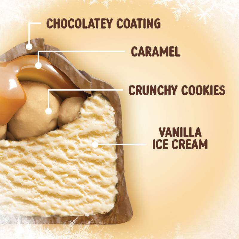 TWIX Caramel Vanilla Milk Chocolate Ice Cream Bars, 6ct