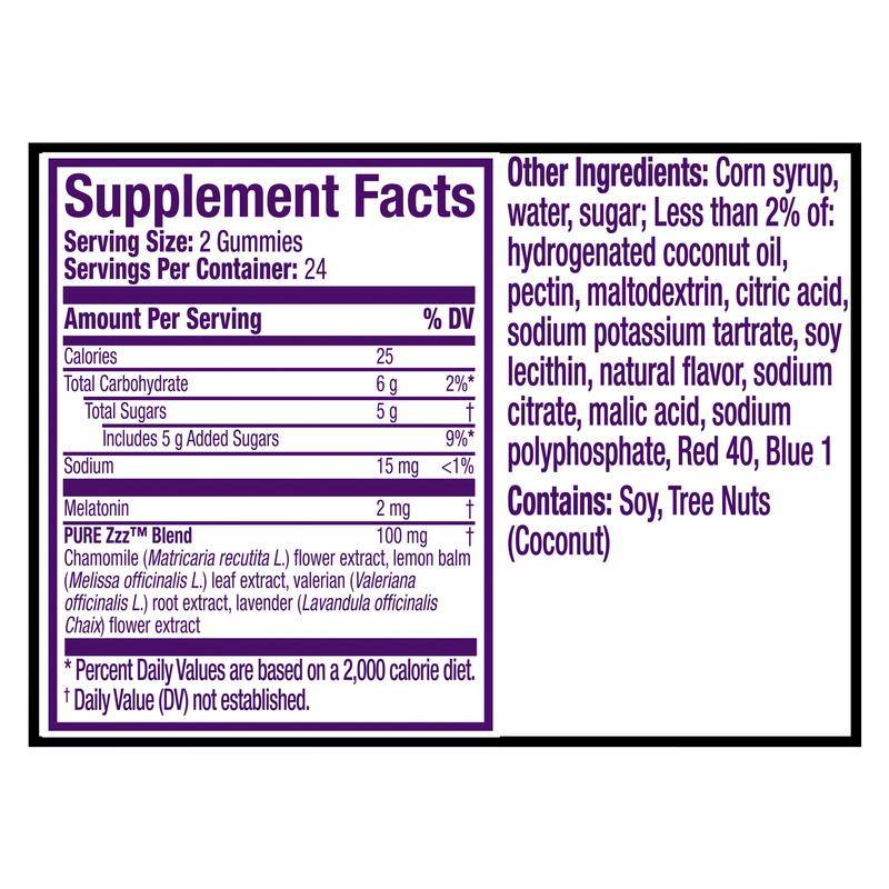 Vicks ZzzQuil PureZzzs Melatonin Gummies 48ct