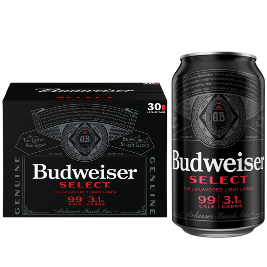 Bud Select 30pk 12oz Can 4.3% ABV