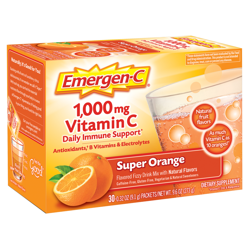 Emergen-C Super Orange Drink Mix 30ct