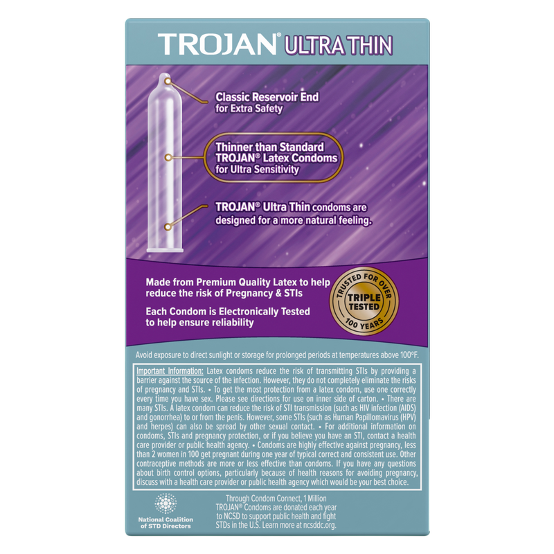 Trojan Ultra Thin Condoms 12ct