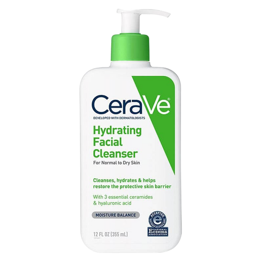 CeraVe Hydrating Facial Cleanser For Normal to Dry Skin 12oz
