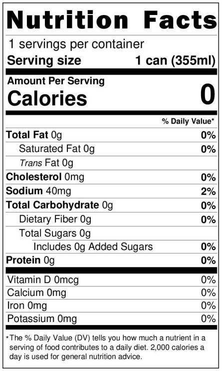 Himalayan Salt Purified Sparkling Water 355ml Can
