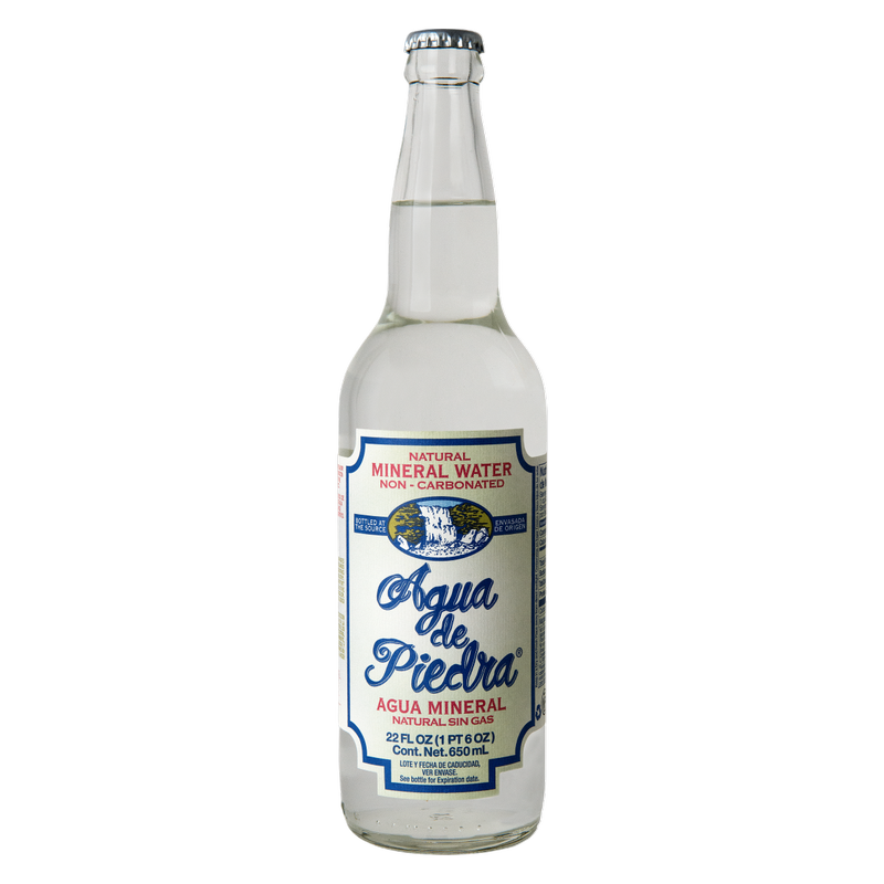 Agua de Piedra Mineral Water Non-Carbonated 22oz Glass Bottle