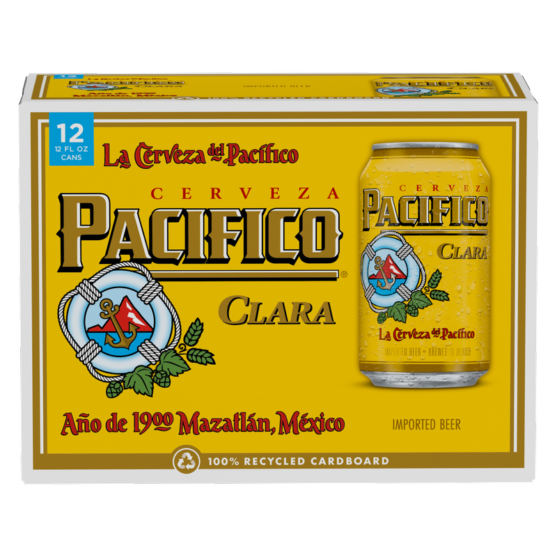 Pacifico 12pk 12oz Can 4.4% ABV