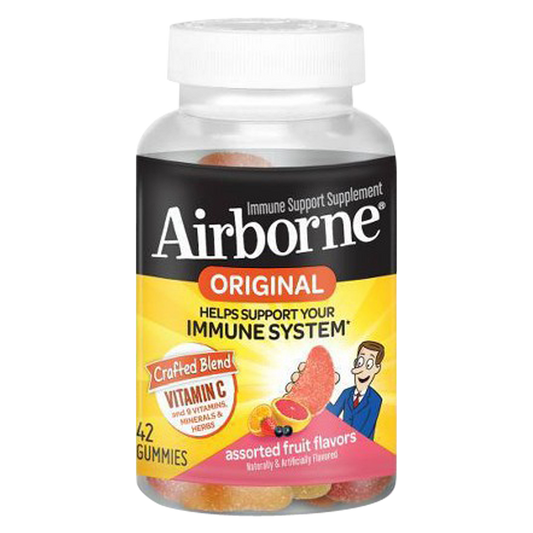 Airborne Vitamin C Assorted Fruit Gummies 42ct