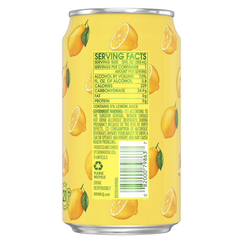 Crown Royal Whisky Lemonade Cocktail 4pk 12oz 7% ABV