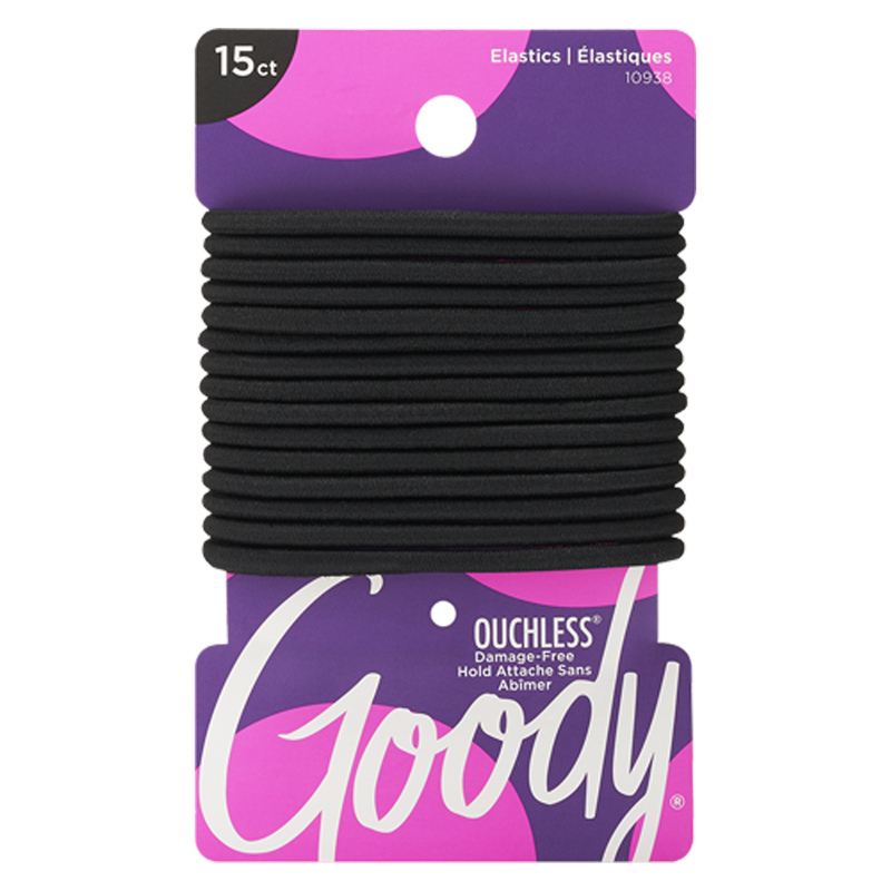 Goody Ouchless 4mm Elastic Little Black Dress 15ct