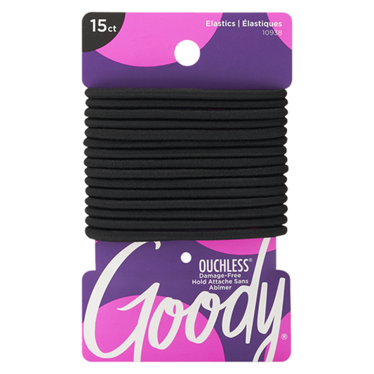 Goody Ouchless 4mm Elastic Little Black Dress 15ct