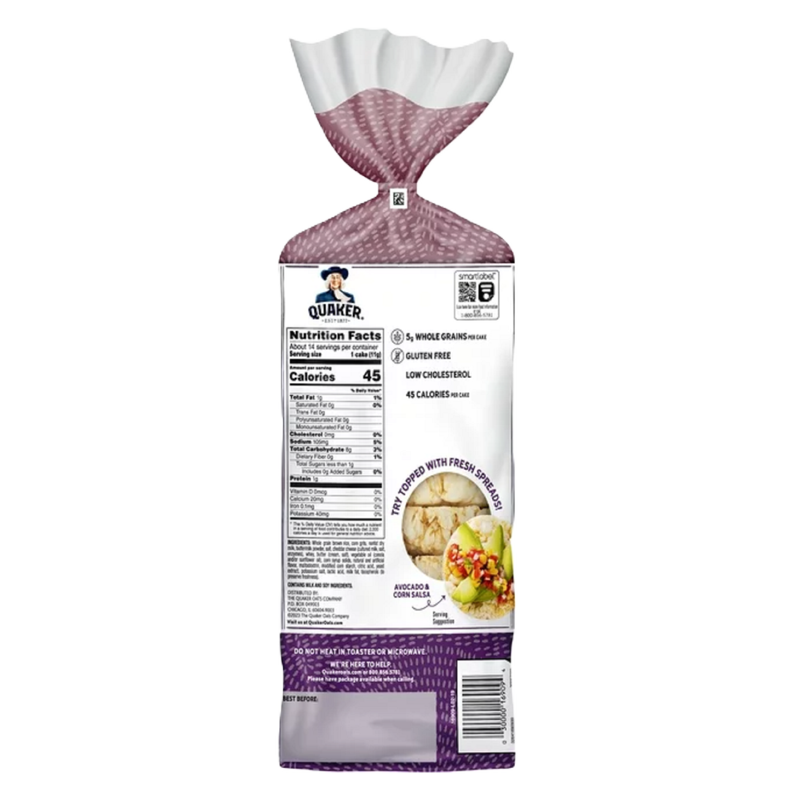 Quaker White Cheddar Rice Cakes, 5.5oz