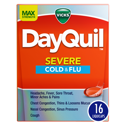 Vicks DayQuil Non-Drowsy Maximum Strength Severe Cold & Flu LiquiCaps 16ct