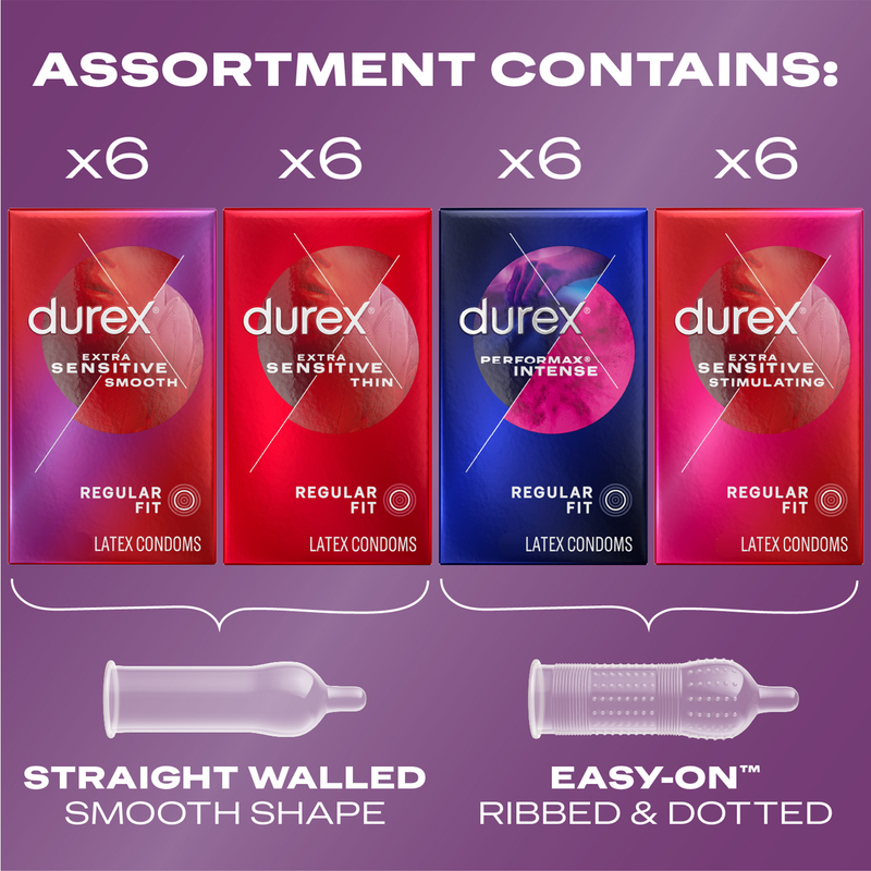 Durex Pleasure Pack Condom 24 ct